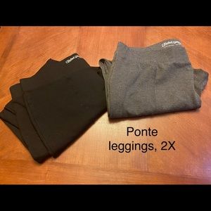 2 pairs ponte leggings!